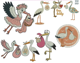 Cool Seagull Machine Embroidery Designs Seagull With Glasses And Sneakers Embroidery Cute Nautical Seagull Designs 3+Sizes Instant Download
