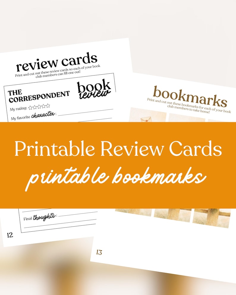 The Correspondent Book Club Hosting Kit Printable Discussion