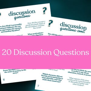 My Husband's Wife Book Club Hosting Kit || Printable Discussion Questions Meeting Guide Printable Instant Download PDF Alice Feeney thriller image 6