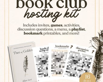 Theo of Golden Book Club Hosting Kit || Printable Discussion Questions  Meeting Guide Printable Instant Download PDF Allen Levi