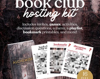 Alchemized Book Club Hosting Kit || Druckbare Diskussion Fragen Meeting-Leitfaden Printable Sofortiger Download PDF senlinyu fantasy
