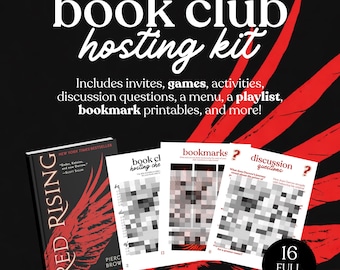 Red Rising Book Club Hosting Kit || Druckbereite Diskussion Fragen Meeting Anleitung Printable Sofortiger Download PDF pierce brown