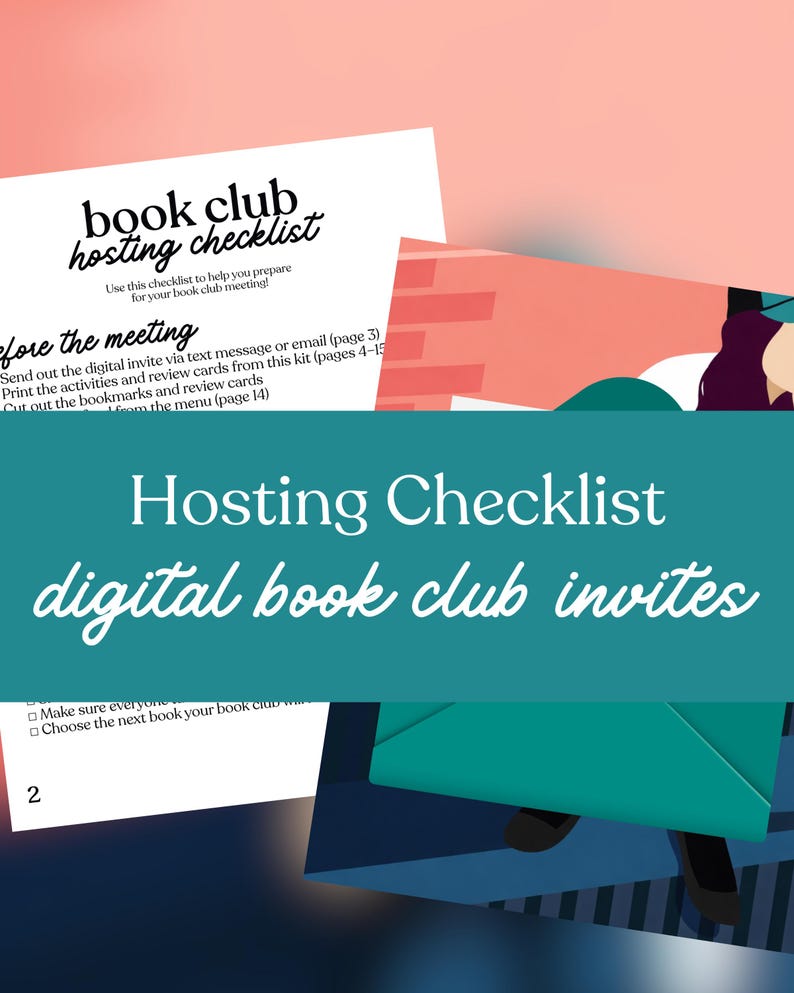 The Graham Effect Book Club Hosting Kit || Printable Discussion Questions Meeting Guide Printable Instant Download PDF Elle Kennedy image 3