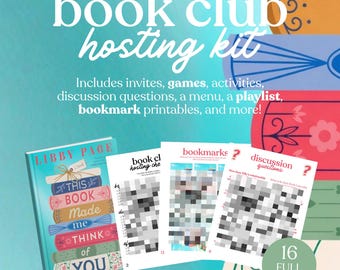 This Book Made Me Think of You Book Club Hosting Kit || Printable Discussion Questions  Meeting Guide Printable Download PDF Libby Page
