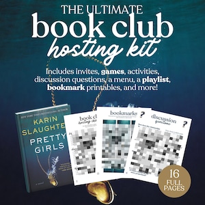 Pretty Girls Book Club Hosting Kit || Printable Discussion Questions  Meeting Guide Printable Instant Download PDF Karin Slaughter