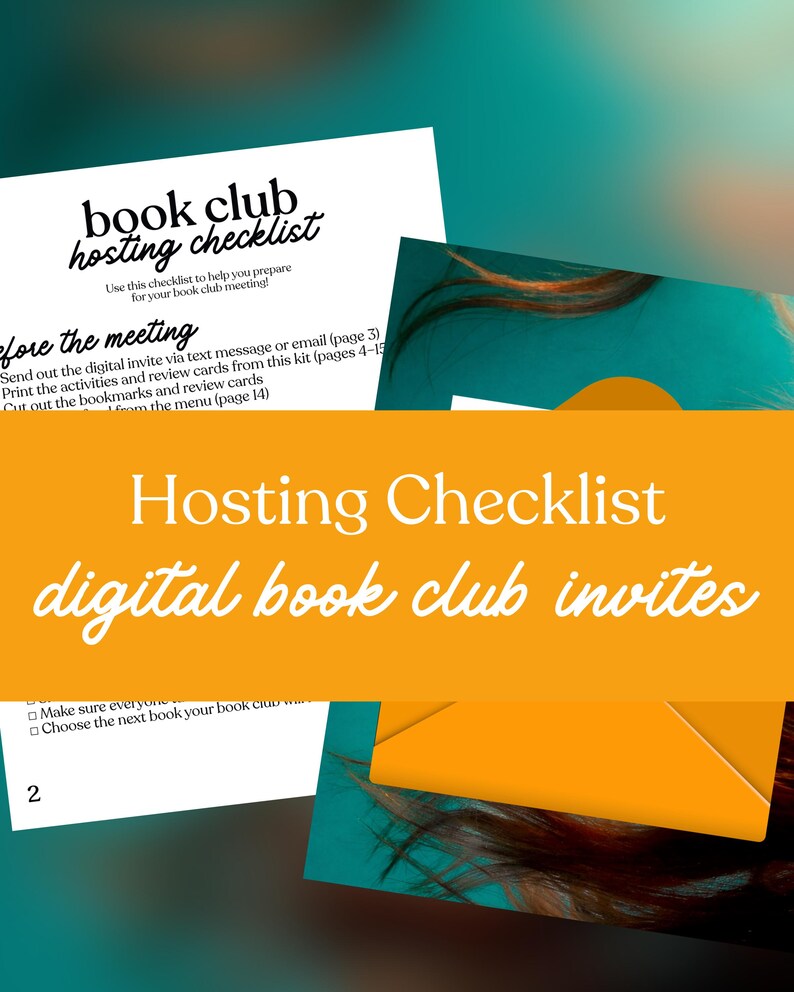 The Missing Half Book Club Hosting Kit || Printable Discussion Questions Meeting Guide Printable Instant Download PDF Ashley Flowers image 3