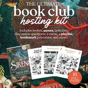 Kit para organizar el club de lectura de Las Sirenas // Preguntas de debate imprimibles Guía de reunión Descarga instantánea en PDF Emilia Hart imagen 1