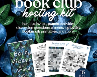 The Berry Pickers Book Club Hosting Kit || Printable Discussion Questions  Meeting Guide Printable Instant Download PDF Amanda Peters
