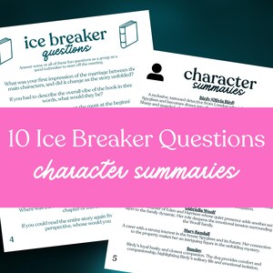 My Husband's Wife Book Club Hosting Kit || Printable Discussion Questions Meeting Guide Printable Instant Download PDF Alice Feeney thriller image 4