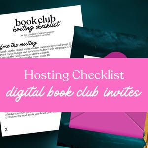 My Husband's Wife Book Club Hosting Kit || Printable Discussion Questions Meeting Guide Printable Instant Download PDF Alice Feeney thriller image 3