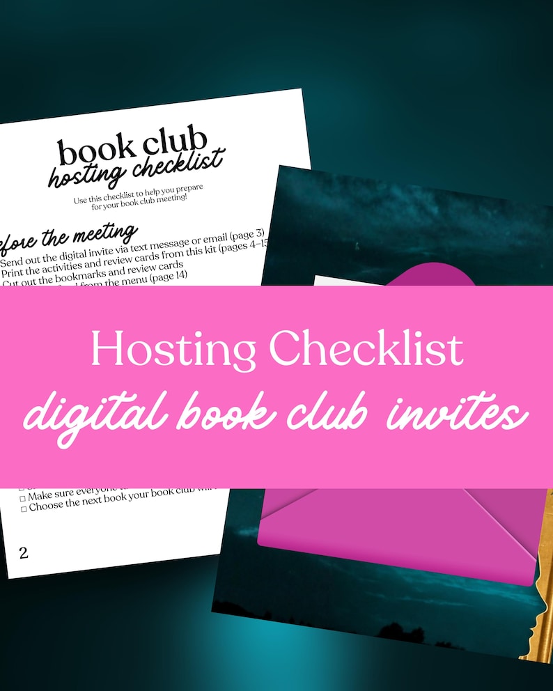 My Husband's Wife Book Club Hosting Kit || Printable Discussion Questions Meeting Guide Printable Instant Download PDF Alice Feeney thriller image 3