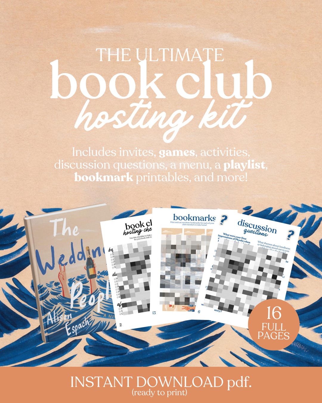 The Wedding People Book Club Hosting Kit || Printable Discussion ...