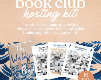 The Wedding People Book Club Hosting Kit || Printable Discussion Questions  Meeting Guide Printable Instant Download PDF alison espach