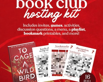 Um ein Wild Bird Book Club Hosting Kit zu Käfig || Diskussionsfragen Meeting-Leitfaden zum ausdrucken, sofort herunterladen, ausdrucken, ausdrucken oder ausdrucken