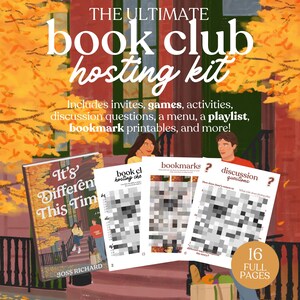 Kit d'accueil de club de lecture C'est différent cette fois || Guide de réunion imprimable Questions de discussion imprimable Téléchargement instantané au format PDF Joss Richard