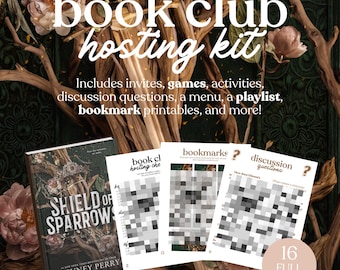 Shield of Sparrows Book Club Hosting Kit || Druckbare Diskussion Fragen Meeting Anleitung Druckbare Sofortiger Download PDF Devney Perry