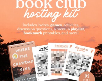 Where the Crawdads Sing Book Club Hosting Kit || Druckbare Diskussion Fragen Meeting Anleitung Druckbare Sofortiger Download PDF Delia Owens