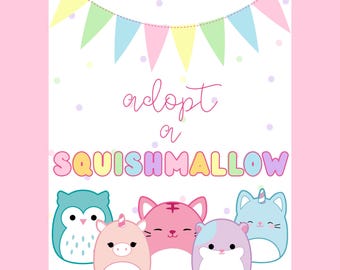 Adopt a Squish Birthday Party Activity | Digital Download