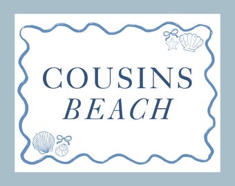 The Summer I Turned Pretty TSITP Cousins Beach Signs | Digital Download