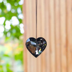 Heart Crystal Sun Catcher | Prism Pendant for Window Decor | Rainbow Light Catcher | Gift for Her | Feng Shui Decor | Boho Hanging Ornament
