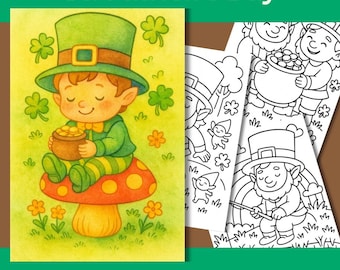 St. Patrick’s Day Coloring Pages – 30 Whimsical Printable Sheets for Kids & Adults