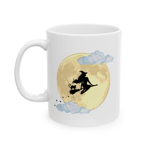Moonlit Dream Ceramic Mug, Celestial Coffee Cup, Night Sky Gift, Astrology Present, Cozy Mornings Beverage