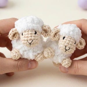 Handmade Crochet Jesus Hug Rabbit Plush, Easter Christian Gift Sheep 1