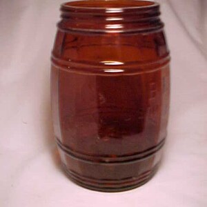 C1880-90s Globe Tobacco Company Detroit, Mich. Amber Barrel Tobacco Jar,  Man Cave Decor Back Bar Decor, Smoke Shop Decor #2