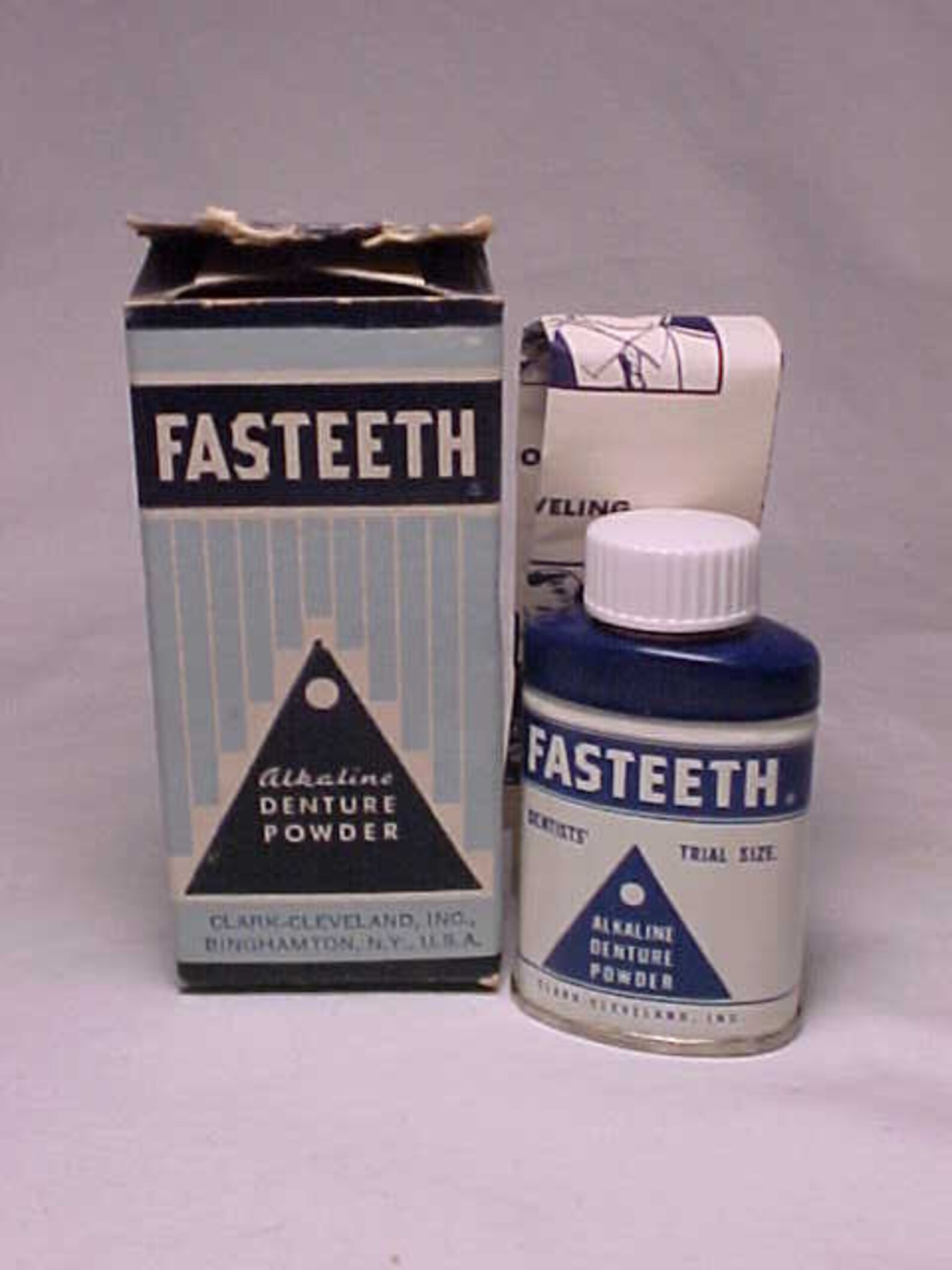 C1950s Fasteeth Denture Adhesive Powder Trial Size Clark Etsy