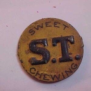C1900-20s Sweet S.T. Chewing Tobacco Tin Litho Tobacco Tag, Antique Tobacco  Tin, Smoke Shop Decor