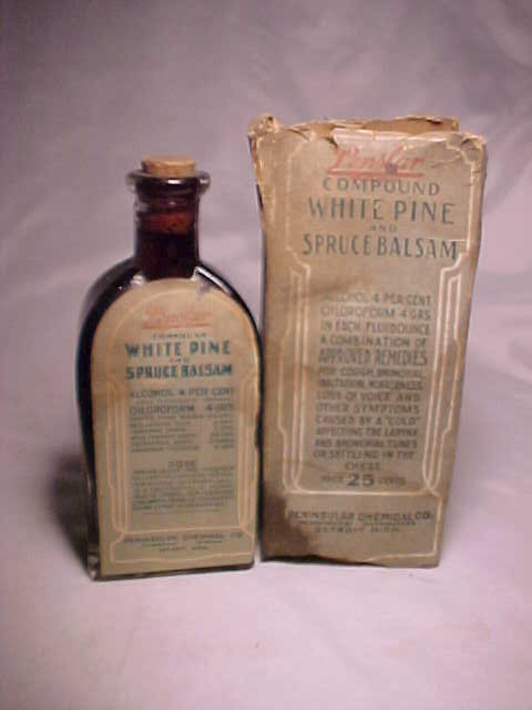 C1920s Penslar Compound White Pine and Spruce Balsam the Penslar