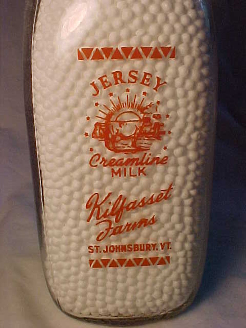 1947 Kilfasset Farms Jersey Creamline Milk St. Johnsbury VT. Etsy