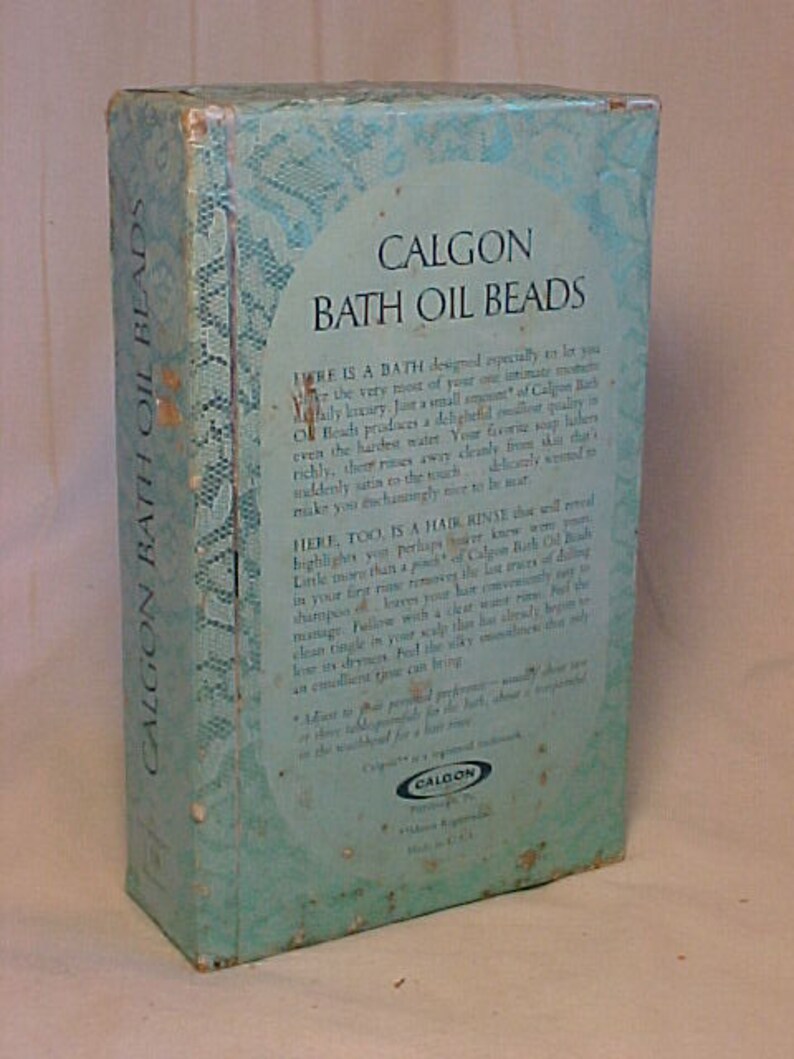 C1950s Calgon Bath Oil Beads Calgon Corporation Pittsburgh Etsy