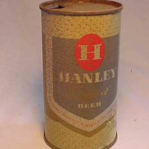 c1950s Rare Hanley Export Beer The James Hanley Company Cranston, Rhode Island, EMPTY Flat Top Beer Can, Man Cave or Back Bar Decor #15