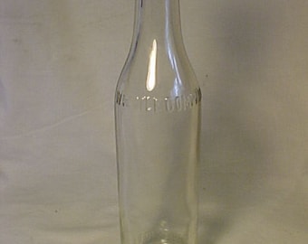 c1920s Whistle Company Concord, N.H., 6 1/2 Ounce Soda Bottle, Orange Soda Bottle, Soda Fountain Decor, Man Cave Decor