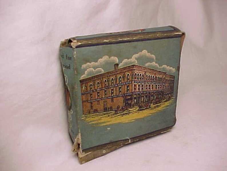 c1910-20s Lightning Fruit Jar Rings sold only By Kendall & Whitney Portland, Maine , Fruit Jar Ring Box, Country Primitive Decor No.2 image 2