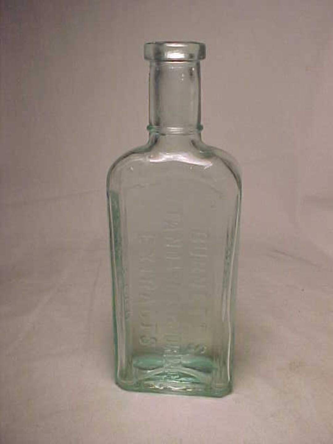 C1920s Standard Flavoring Extracts Boston, Mass., Aqua Glass