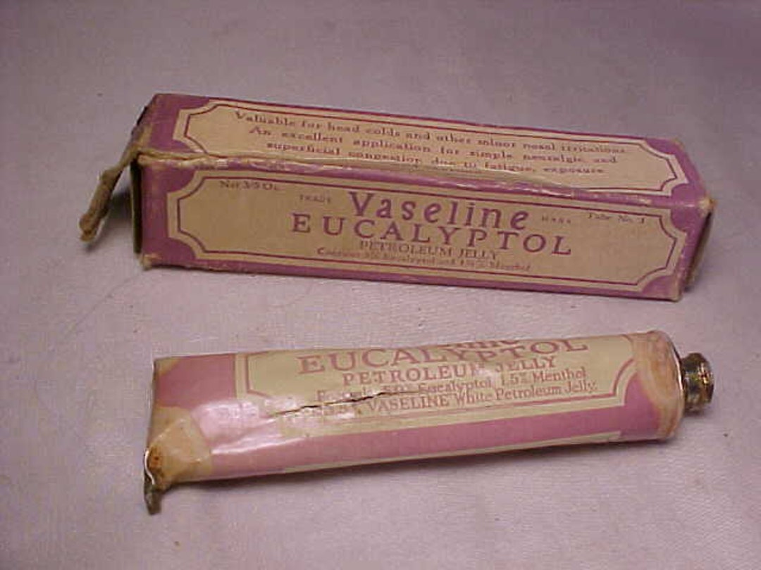 C1930s Vaseline Eucalyptol Petroleum Jelly Chesebrough Co. New Etsy