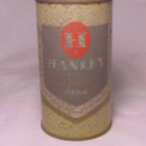 c1950s Rare Hanley Export Beer The James Hanley Company Cranston, Rhode Island, EMPTY Flat Top Beer Can, Back Bar Decor, Man Cave Decor #5