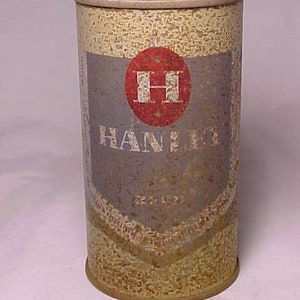 c1950s Rare Hanley Export Beer The James Hanley Company Cranston, Rhode Island, EMPTY Flat Top Beer Can, Back Bar Decor, Man Cave Decor #7