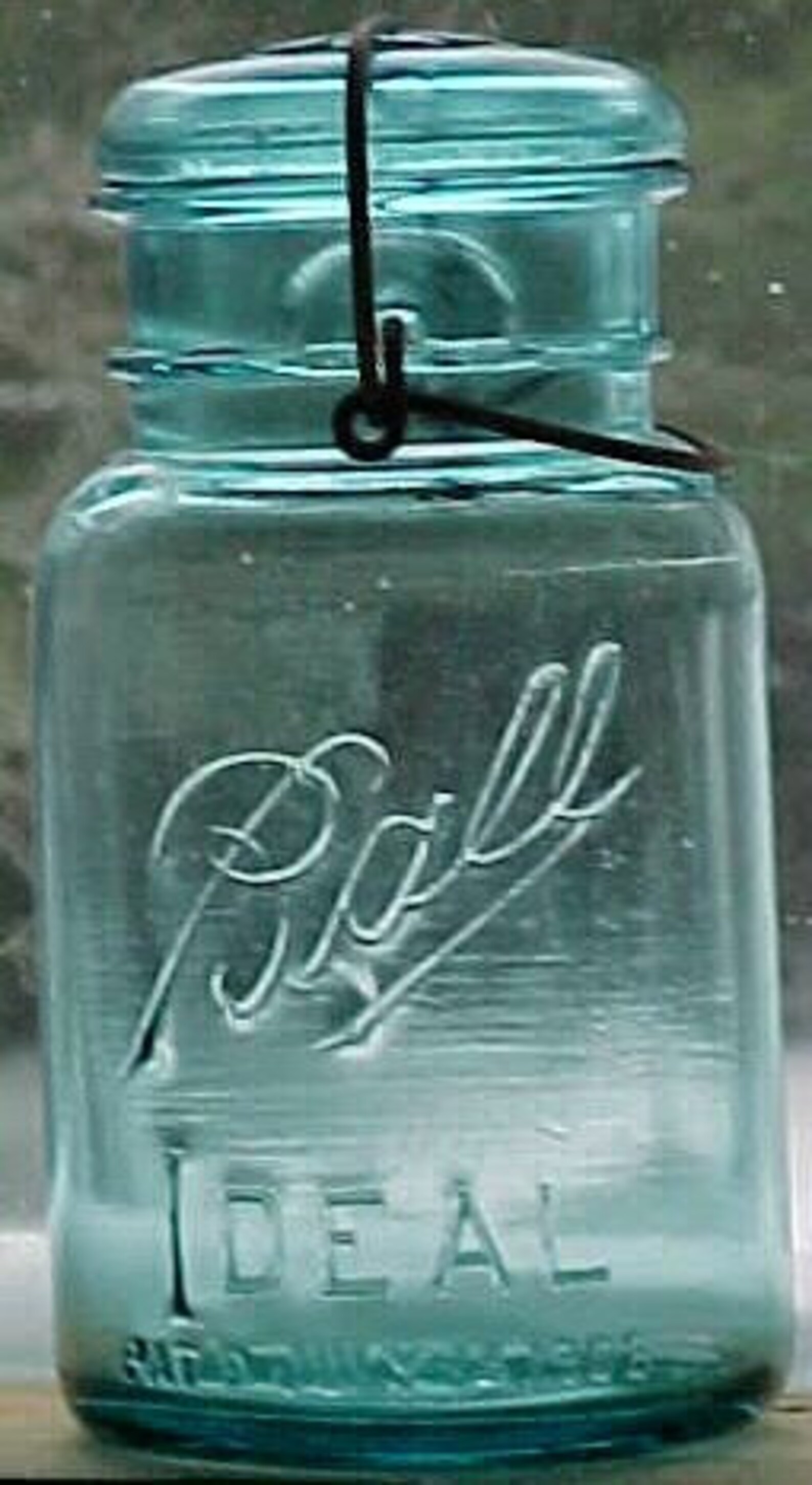 Pat'd July 14 1908 Ball Ideal Ball Blue Quart Fruit Jar Etsy