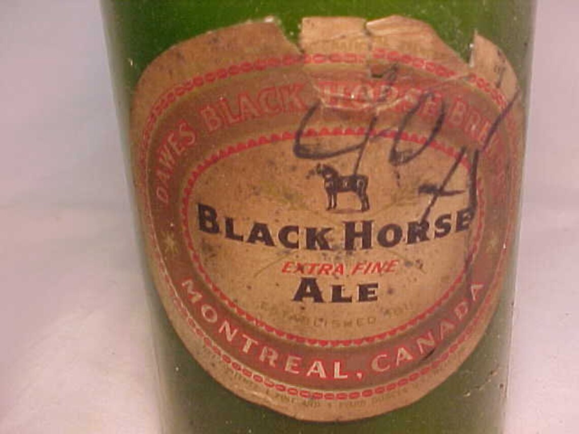 C1930s Black Horse Ale Dawes Black Horse Brewery Montreal Etsy