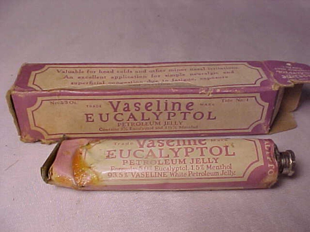 C1930s Vaseline Eucalyptol Petroleum Jelly Chesebrough Co. New Etsy