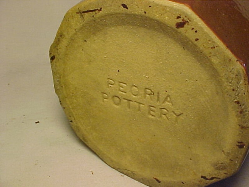C1890s Peoria Pottery Peoria Illinois Stoneware Brown Glaze 1 Etsy