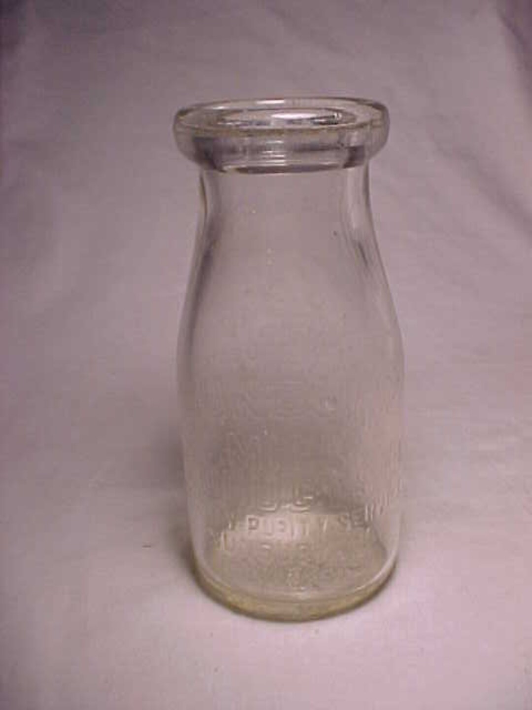 1927 Sunbury Milk Products Co. Sunbury, PA., Embossed Half Pint Milk