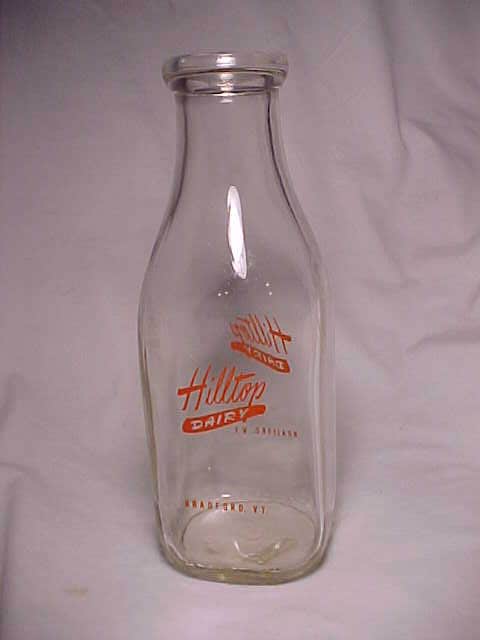 1952 Hilltop Hill Top Dairy Bradford, VT., Orange Pyro Square