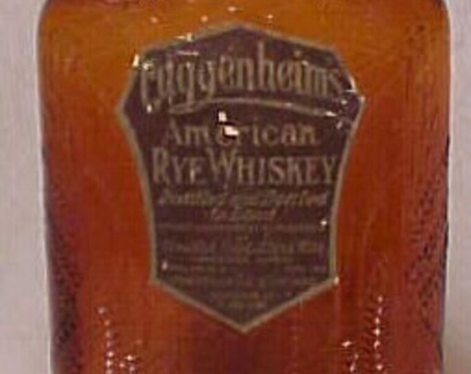 C1930 Guggenheim's American Rye Whiskey United Distillers Vancouver