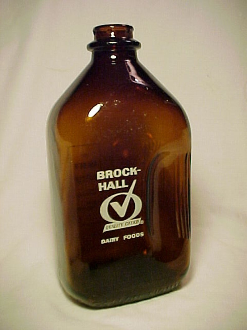 1965 Brock Hall Dairy Foods New Haven Conn. Half Gallon Etsy