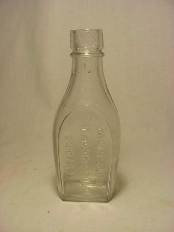 C1890s Yacht Club Salad Dressing Chicago ILL. Blown Glass Etsy
