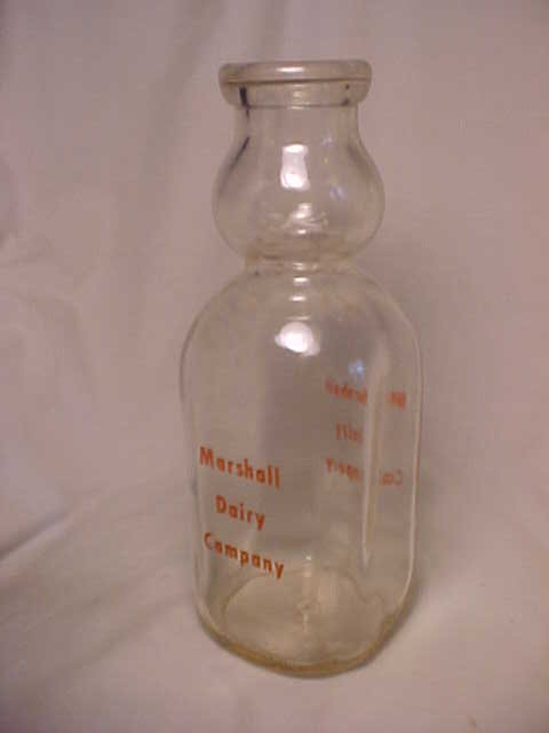 1952 Marshall Dairy Company Ithaca, N.Y., One Quart Size Square Cream